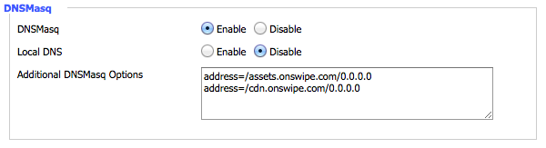 Onswipe redirect