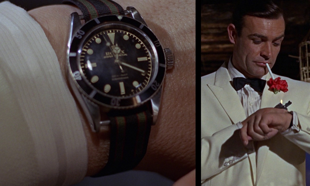Rolex NATO watch in Goldfinger